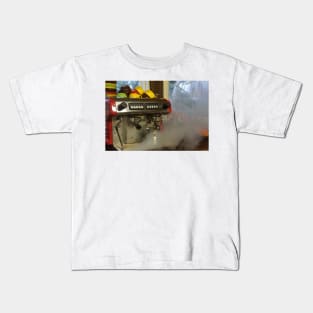 Letting off Steam - Coffee Maker by Avril Thomas Kids T-Shirt